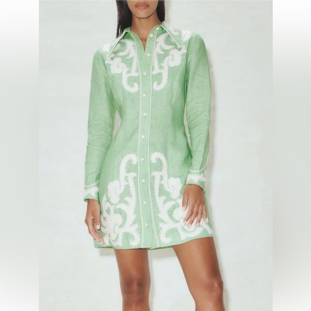 Alemais Ruby Appliqué dress US size 8